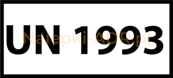 Nalepka UN 1993 (FOLIA) 12x6cm (rolka po 250 sztuk nalepek)